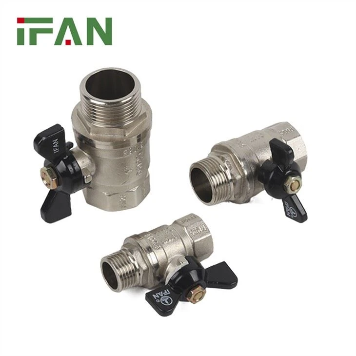 IFAN বাটারফ্লাই হ্যান্ডেল ব্রাস বল ভালভ
