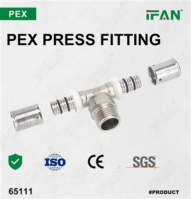 PEX ব্রাস প্রেস ফিটিং